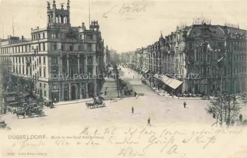 AK / Ansichtskarte DuessELDORF  CITY Blick in die Graf Adolf Strasse