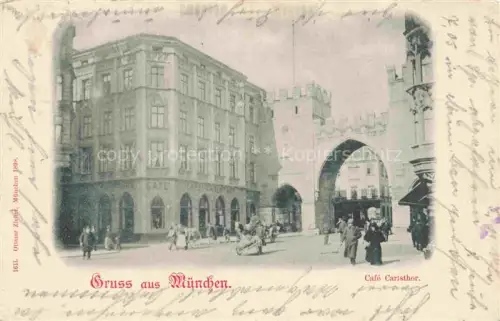 AK / Ansichtskarte MueNCHEN  Bayern Café Carlsthor