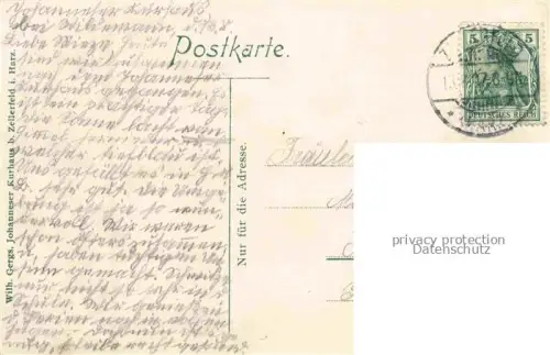 AK / Ansichtskarte Zellerfeld Johanneser Kurhaus