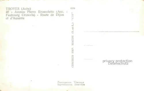 AK / Ansichtskarte TROYES 10 Aube Avenue Pierre Brossolette Route de Dijon et d'Auxerre