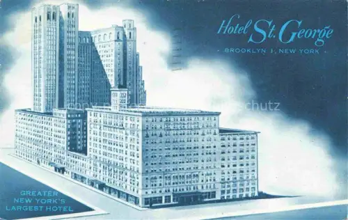 AK / Ansichtskarte BROOKLYN New York USA Hotel St. George Illustration