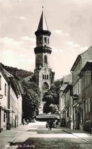 AK / Ansichtskarte Neustadt Coburg Bayern Ortsmotiv mit Kirche