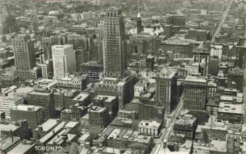 AK / Ansichtskarte TORONTO Ontario Canada Aerial view of downtown business section