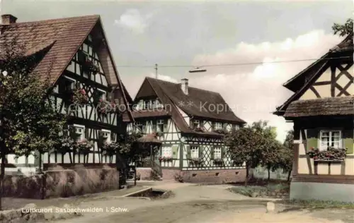 AK / Ansichtskarte Sasbachwalden Ortsmotiv Fachwerkhaeuser Luftkurort