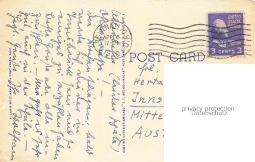 AK / Ansichtskarte Cincinnati Ohio USA Fountain Square and Carew Tower at Night