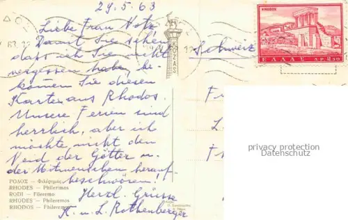 AK / Ansichtskarte RHODOS Rhodes Greece Phileremos