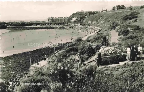 AK / Ansichtskarte FOLKESTONE Shepway Kent UK East Cliff Rock Gardens