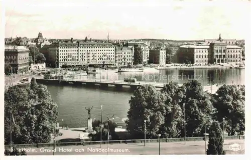 AK / Ansichtskarte STOCKHOLM  Sweden Grand Hotel och Nationalmuseum