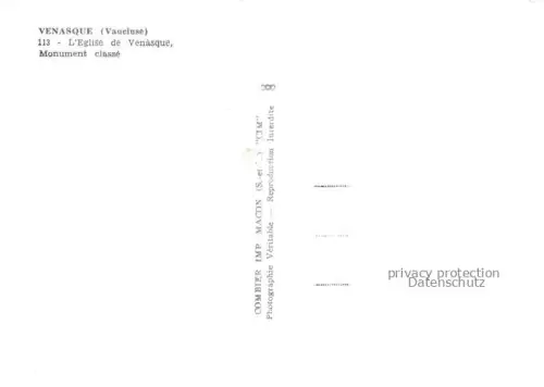 AK / Ansichtskarte Venasque Carpentras 84 Vaucluse Eglise de Venasque Monument clsse