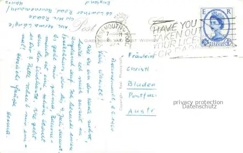 AK / Ansichtskarte BOURNEMOUTH UK Sunken Garden and West Cliff