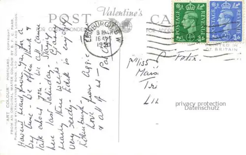 AK / Ansichtskarte EDINBURGH  SCOTLAND UK The Castle and Princes Street