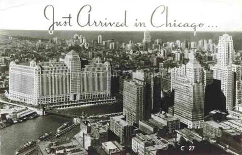 AK / Ansichtskarte CHICAGO  Illinois USA Air view