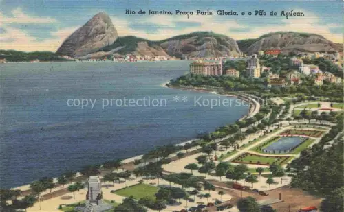 AK / Ansichtskarte RIO DE JANEIRO Brazil Praca Paris Gloria e o Pao de Acucar 