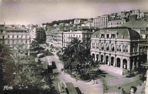 AK / Ansichtskarte ALGER  Algerie Le Theatre et Rue Dumont d'Urville