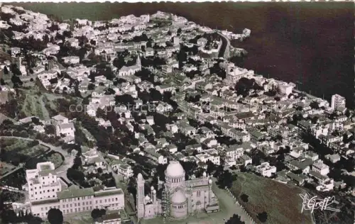 AK / Ansichtskarte ALGER  Algerie Vue aerienne Notre Dame d'Afrique vers Saint Eugene