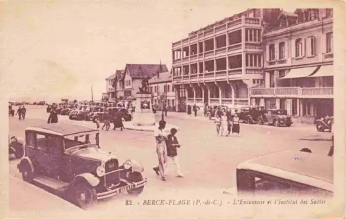 AK / Ansichtskarte BERCK-PLAGE 62 L'Entonnoir et l'Institut des Sables