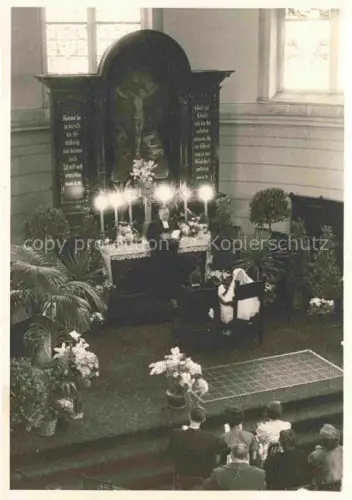 AK / Ansichtskarte Hoechst am Main Hoechst FRANKFURT AM MAIN Kirchliche Hochzeit Altar