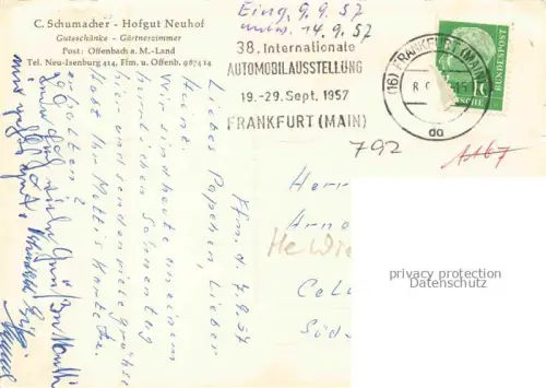 AK / Ansichtskarte OFFENBACH  MAIN Hofgut Neuhof Gutsschaenke