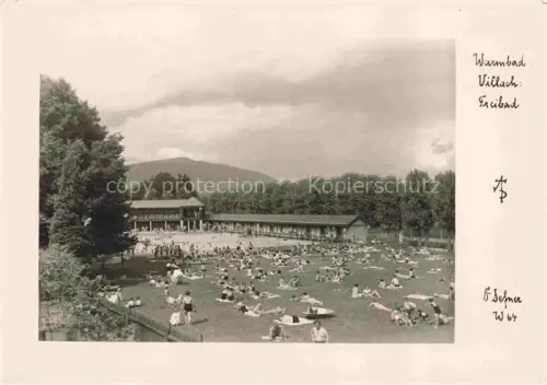 AK / Ansichtskarte VILLACH Kaernten AT Warmbad Freibad
