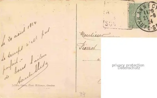 AK / Ansichtskarte CHAMONIX BONNEVILLE 74 Haute-Savoie Ascension perilleuse Passage Grevasse MOnt Blanc