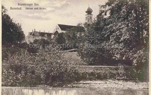 AK / Ansichtskarte Starnbergersee Starnberg Bayern Bernried Schloss Kirche