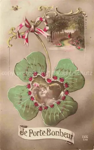 AK / Ansichtskarte Foto DIX Paris Nr. Je porte bonheur Marienkaefer 