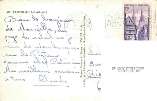 AK / Ansichtskarte Schiffe Oceanliner Ryner Pasteur Cle Sud Atlantic 