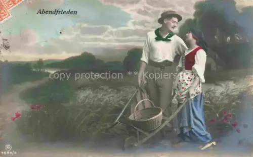 AK / Ansichtskarte Foto RPH Nr. 4686/3 Abendfrieden Landwirtschaft 