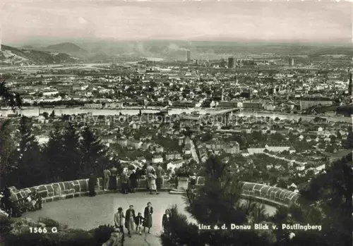 AK / Ansichtskarte LINZ DONAU AT Panorama Blick vom Poestlingberg