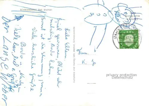 AK / Ansichtskarte Schwanewede Osterholz Niedersachsen Kaserne Zentralprojekt Heidelandschaft Rennplatz In den Kiefern