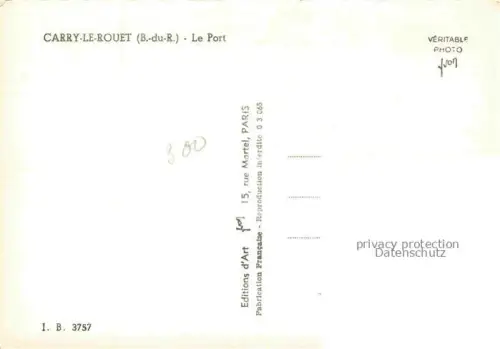 AK / Ansichtskarte Carry-le-Rouet ISTRES 13 Bouches-du-Rhone Le port