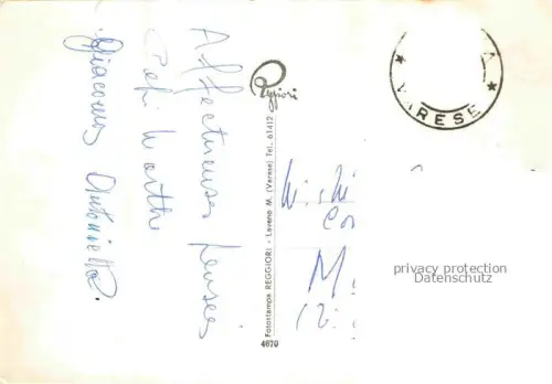 AK / Ansichtskarte Laveno Piemonte IT Panorama Hafen Lago Maggiore Faehre