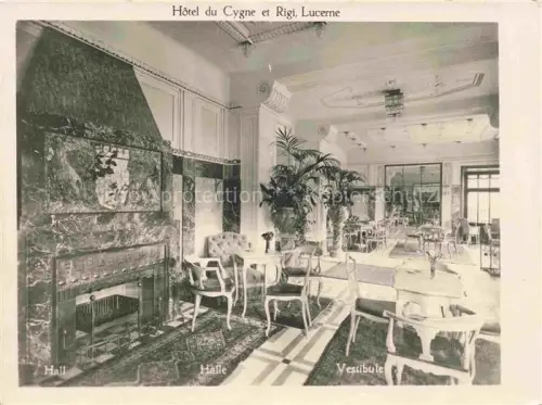 AK / Ansichtskarte Lucerne  LUZERN LU Hôtel du Cycne Vestibule