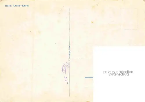 AK / Ansichtskarte AROSA GR Hotel Arosa-Kulm