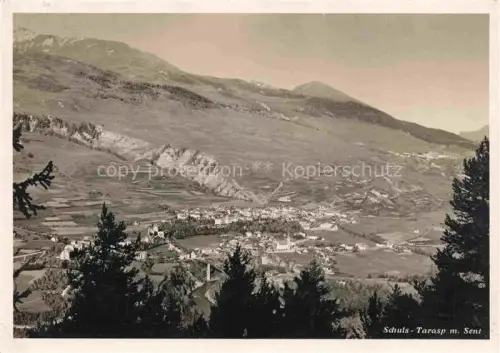 AK / Ansichtskarte Tarasp Schuls Scuol GR Panorama Blick gegen Sent