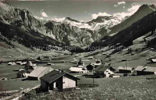 AK / Ansichtskarte Adelboden Frutigen BE Panorama Blick gegen Steghorn Wildstrubel Fizer Berner Alpen