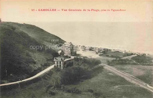 AK / Ansichtskarte Carolles AVRANCHES 50 Manche Vue générale de la plage prise du Pignon-Butor