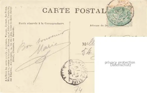 AK / Ansichtskarte MONT-BLANC  4807m 74 Haute-Savoie Col de Baime Hotel Suisse