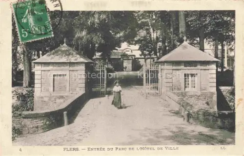 AK / Ansichtskarte Flers -de-l-Orne Argentan 61 Orne Entree Parc de Hotel de Volle