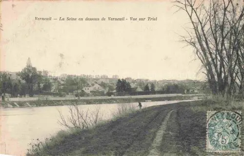 AK / Ansichtskarte Verneuil -sur-Seine 78 Yvelines Saine dessous Verneuil Vue sur Triel