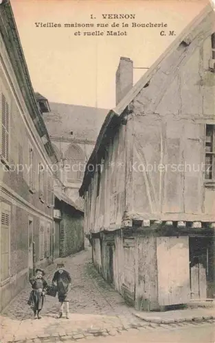 AK / Ansichtskarte Vernon  Evreux 27 Eure Vielles maisons rue de la Boucherie ruelle Malat