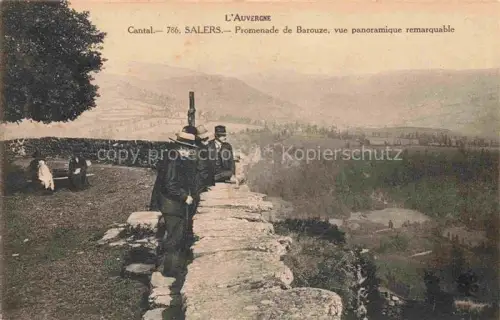 AK / Ansichtskarte Salers Mauriac 15 Cantal Promenade de Barouze vue panoramique remarquable