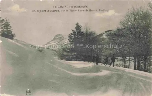 AK / Ansichtskarte Murat Saint-Flour 15 Cantal Sport d'Hiver sur la Veille Route de Murat a Aurillac