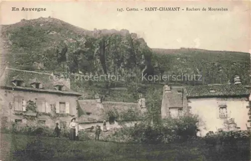 AK / Ansichtskarte Saint-Chamant Mauriac 15 Cantal Rochers de Montauban
