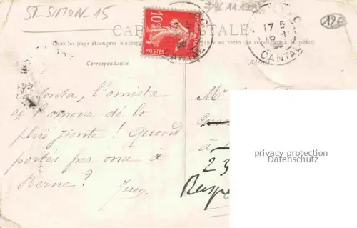 AK / Ansichtskarte St-Simon AURILLAC 15 Cantal Un Bapteme au Village