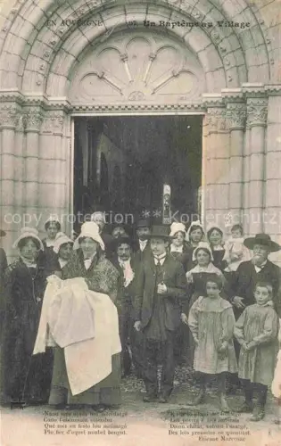 AK / Ansichtskarte St-Simon AURILLAC 15 Cantal Un Bapteme au Village