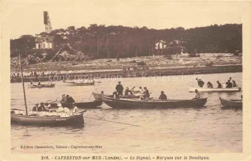 AK / Ansichtskarte CAPBRETON-SUR-MER  DAX 40 Landes Le Signal Barques sur le Boudigau