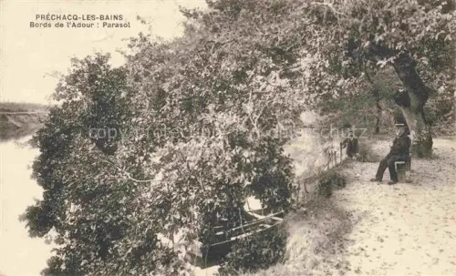 AK / Ansichtskarte Prechacq-les-Bains Dax 40 Landes Bords de l'Adour Parasol