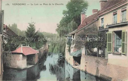 AK / Ansichtskarte VENDOME 41 Loir-et-Cher Le Loir au Pont de Chevrille