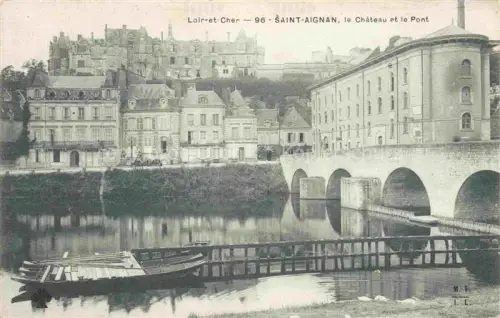 AK / Ansichtskarte Saint-Aignan  41 Loir-et-Cher Le Chateau et le Pont